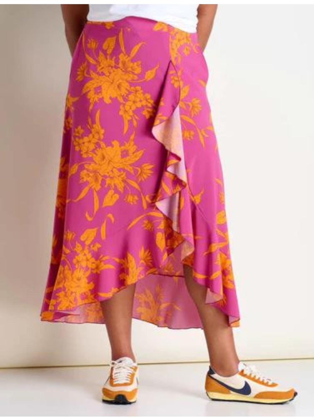 Toad & Co. Sunkissed Faux Wrap Skirt Size S